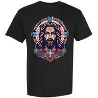 Jesus Abstract Art Garment-Dyed Heavyweight T-Shirt