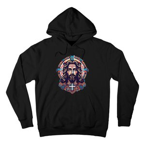 Jesus Abstract Art Hoodie