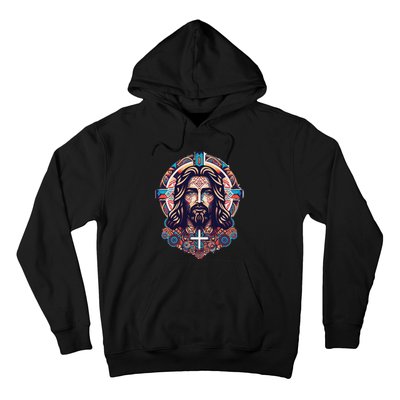 Jesus Abstract Art Hoodie