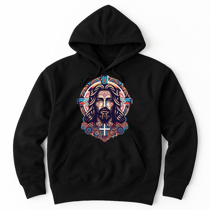 Jesus Abstract Art Hoodie