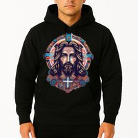 Jesus Abstract Art Hoodie