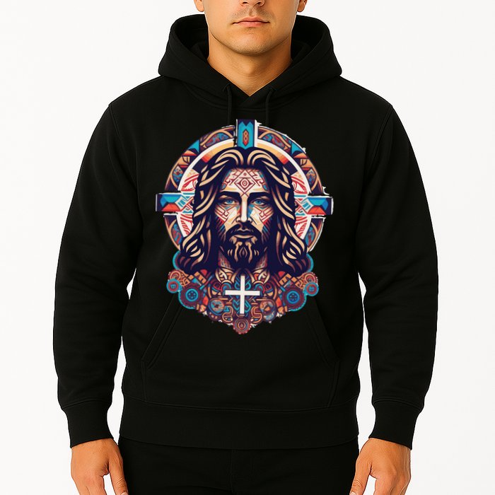 Jesus Abstract Art Hoodie