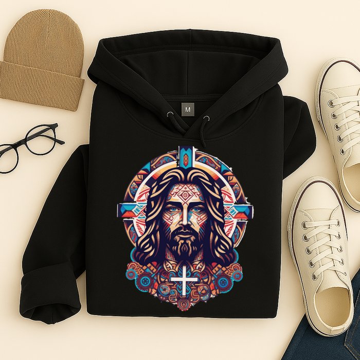 Jesus Abstract Art Hoodie