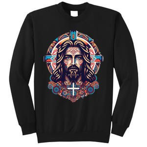 Jesus Abstract Art Sweatshirt