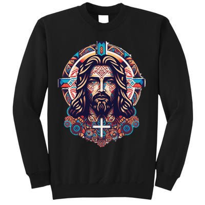 Jesus Abstract Art Sweatshirt