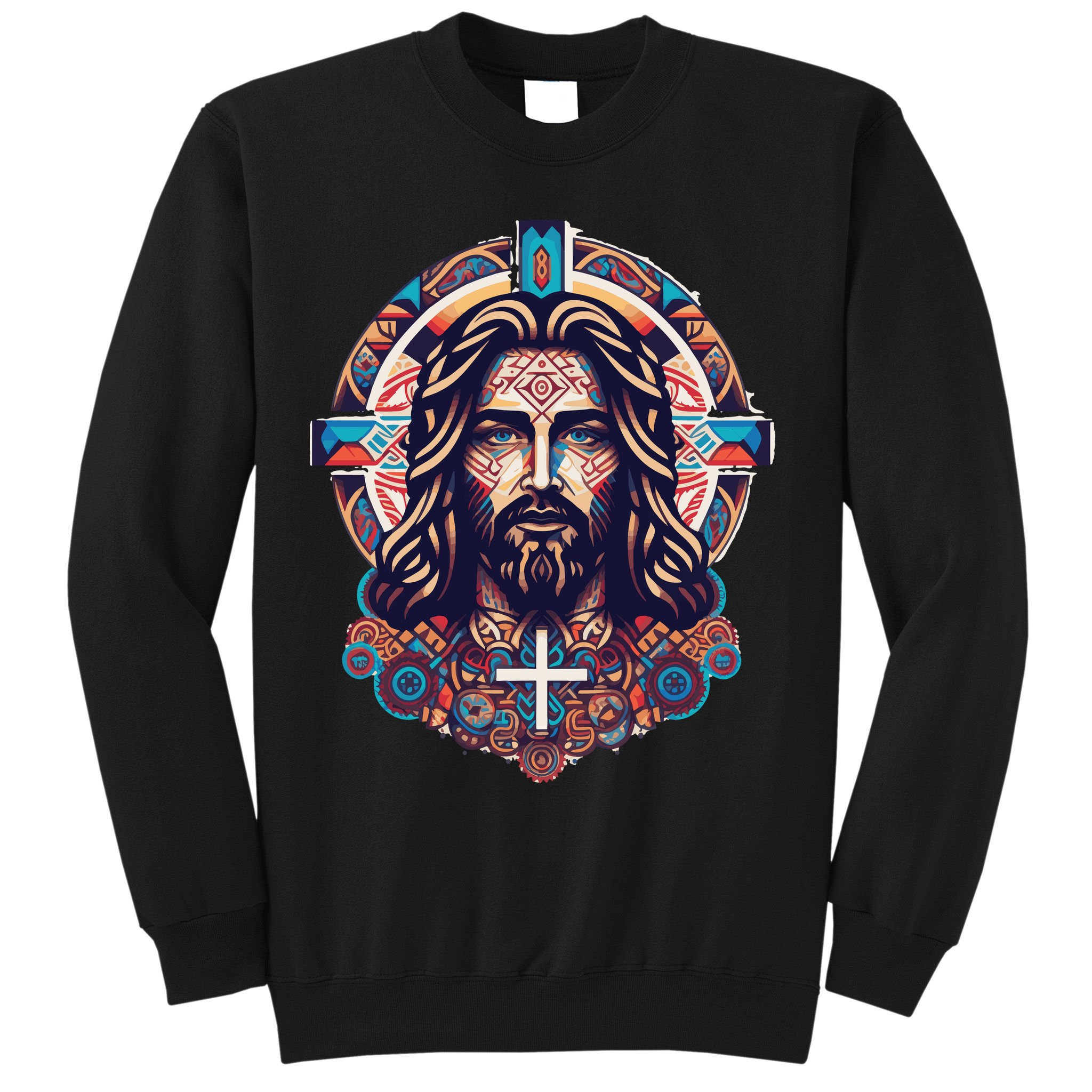 Jesus Abstract Art Sweatshirt