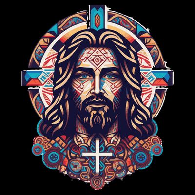 Jesus Abstract Art T-Shirt