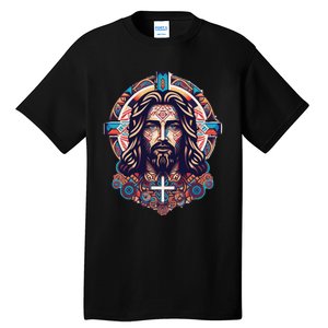 Jesus Abstract Art Tall T-Shirt