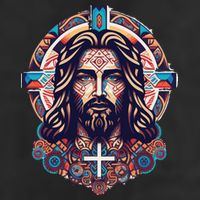 Jesus Abstract Art Beanie