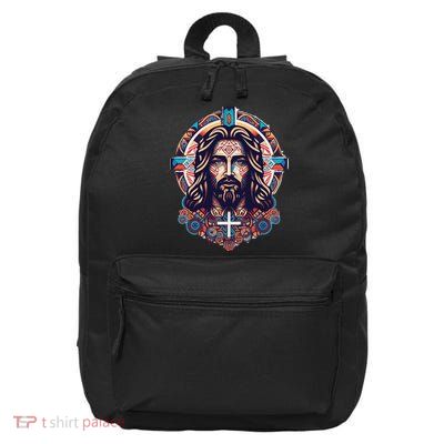 Jesus Abstract Art 16 in Basic Backpack
