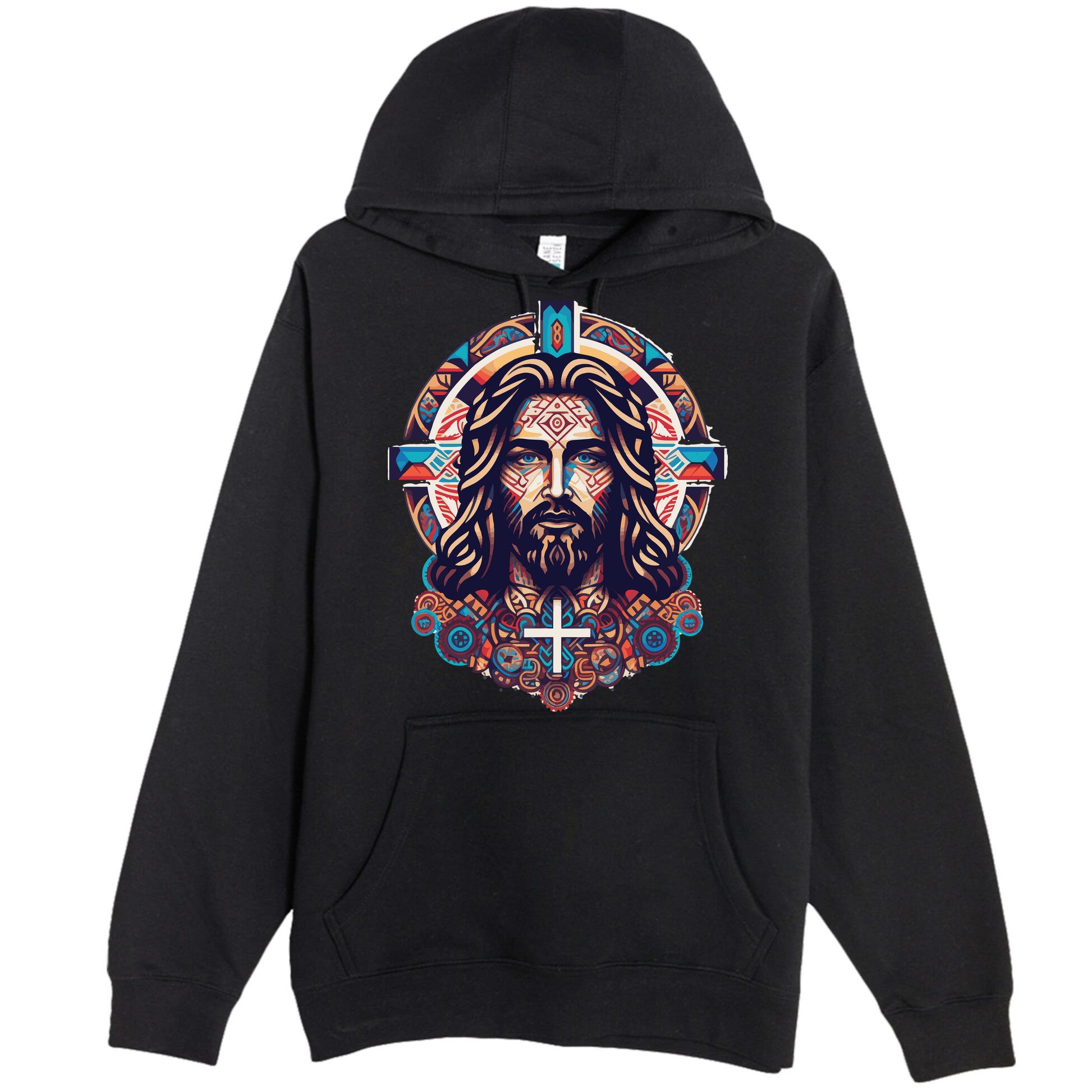 Jesus Abstract Art Premium Pullover Hoodie