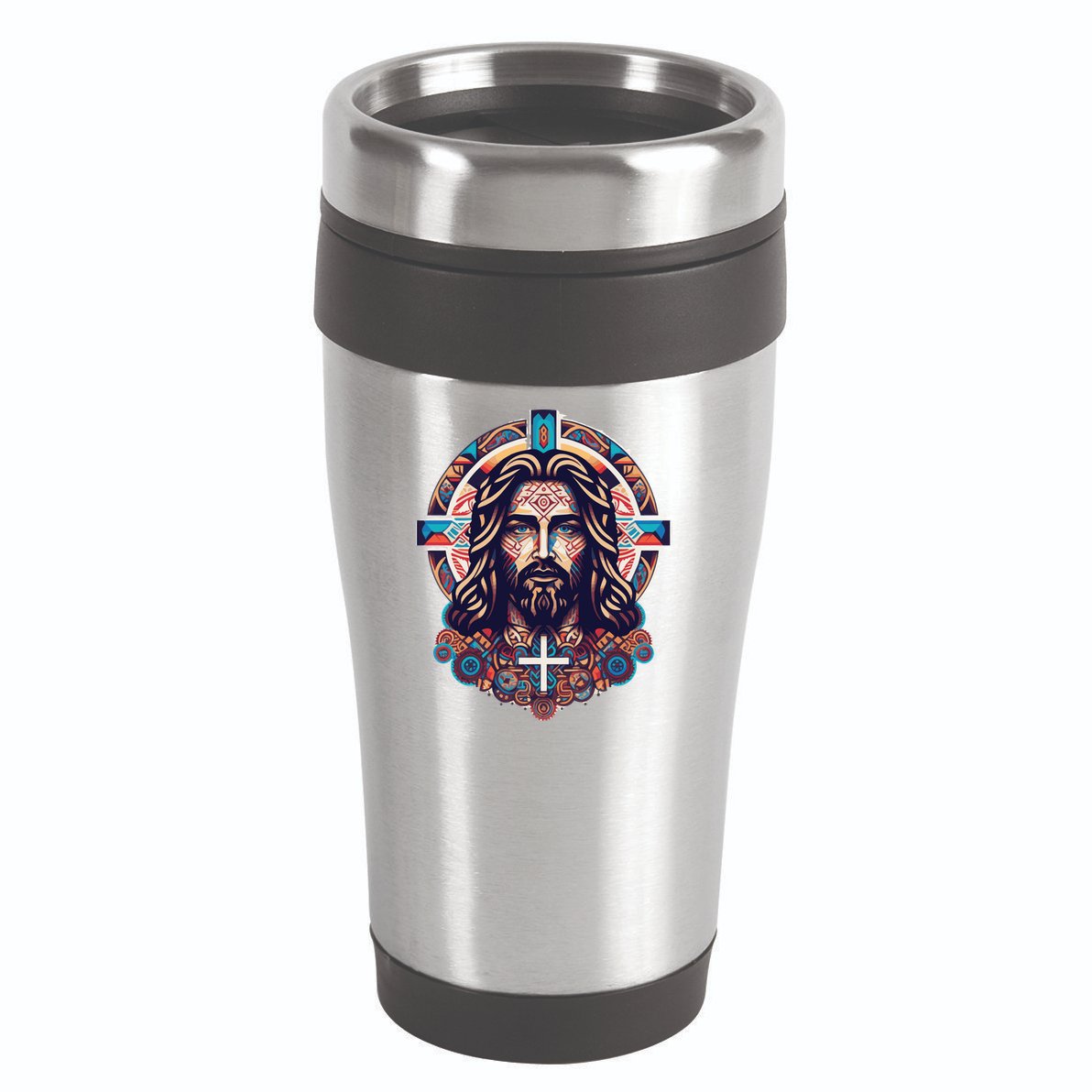 Jesus Abstract Art 16oz Travel Tumbler