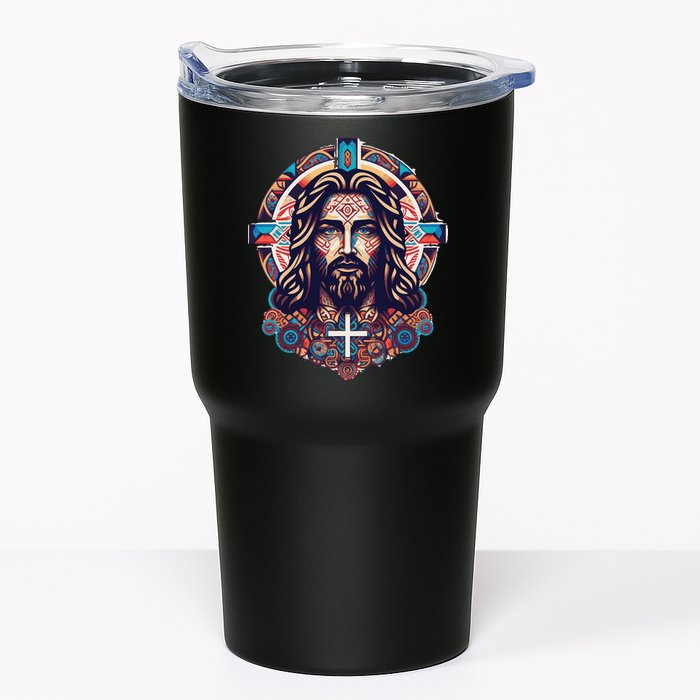 Jesus Abstract Art Tumbler
