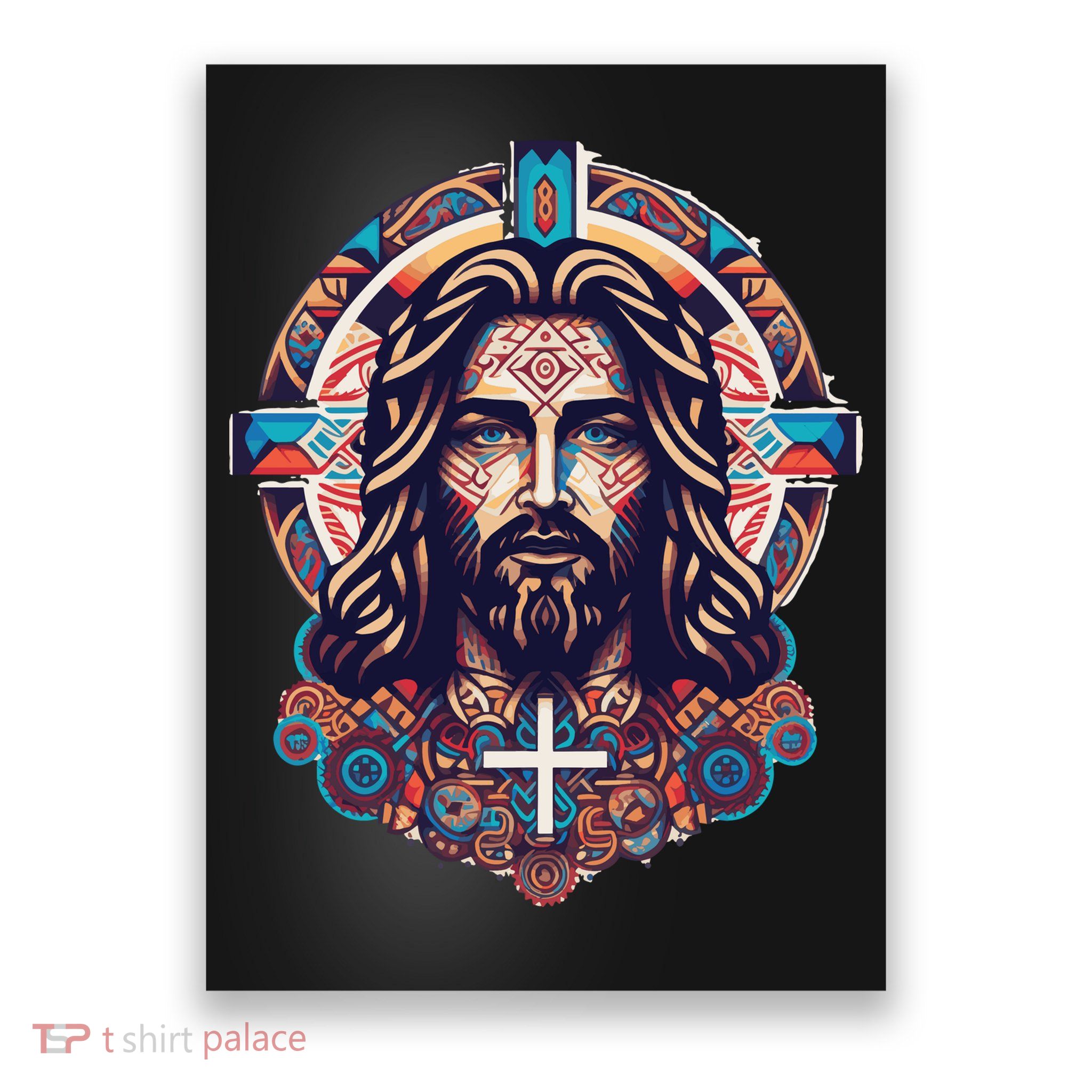 Jesus Abstract Art Poster