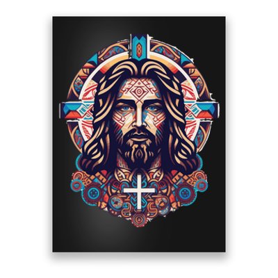 Jesus Abstract Art Poster