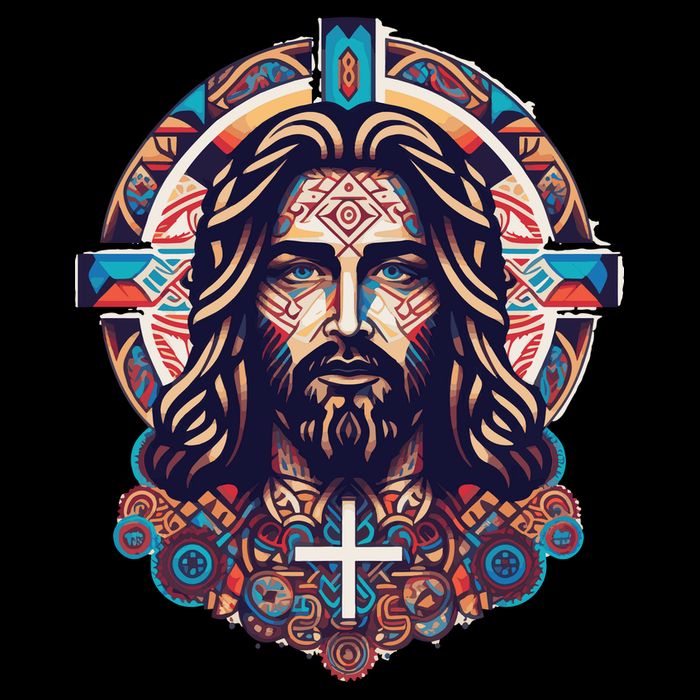 Jesus Abstract Art Toddler Sweatshirt