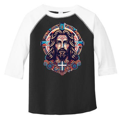Jesus Abstract Art Toddler Fine Jersey T-Shirt
