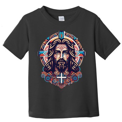 Jesus Abstract Art Toddler T-Shirt