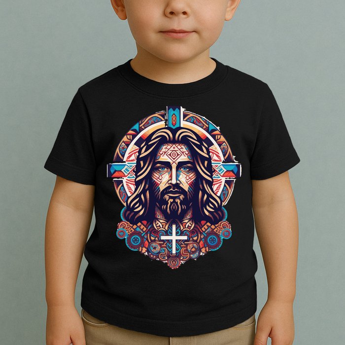 Jesus Abstract Art Toddler T-Shirt