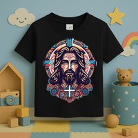 Jesus Abstract Art Toddler T-Shirt