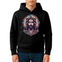 Jesus Abstract Art Kids Hoodie