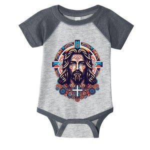 Jesus Abstract Art Infant Baby Jersey Bodysuit