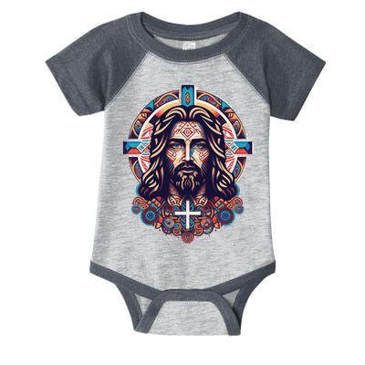 Jesus Abstract Art Infant Baby Jersey Bodysuit