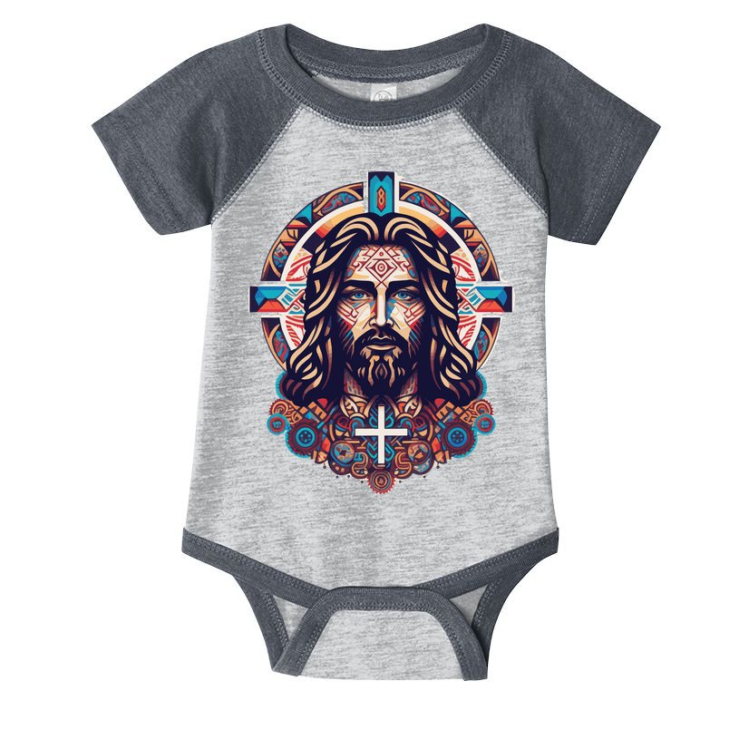 Jesus Abstract Art Infant Baby Jersey Bodysuit