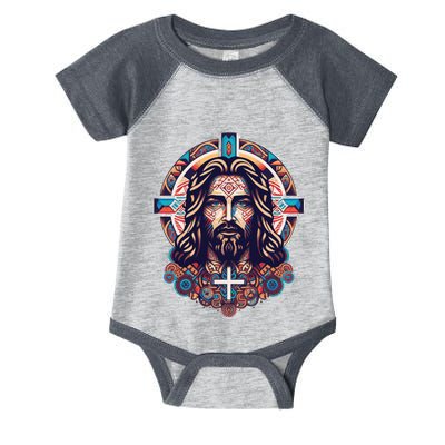 Jesus Abstract Art Infant Baby Jersey Bodysuit