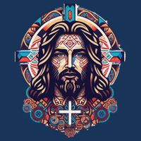 Jesus Abstract Art Infant Baby Jersey Bodysuit