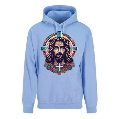 Jesus Abstract Art Unisex Surf Hoodie