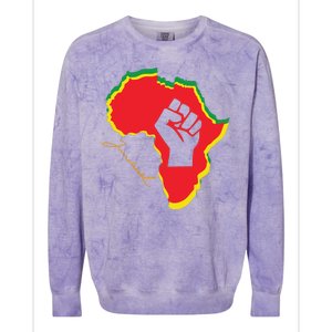 Juneteenth African American Pride Colorblast Crewneck Sweatshirt