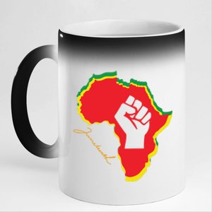 Juneteenth African American Pride 11oz Black Color Changing Mug