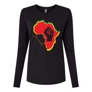 Juneteenth African American Pride Womens Cotton Relaxed Long Sleeve T-Shirt