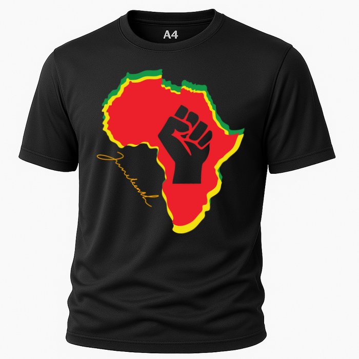 Juneteenth African American Pride Cooling Performance Crew T-Shirt
