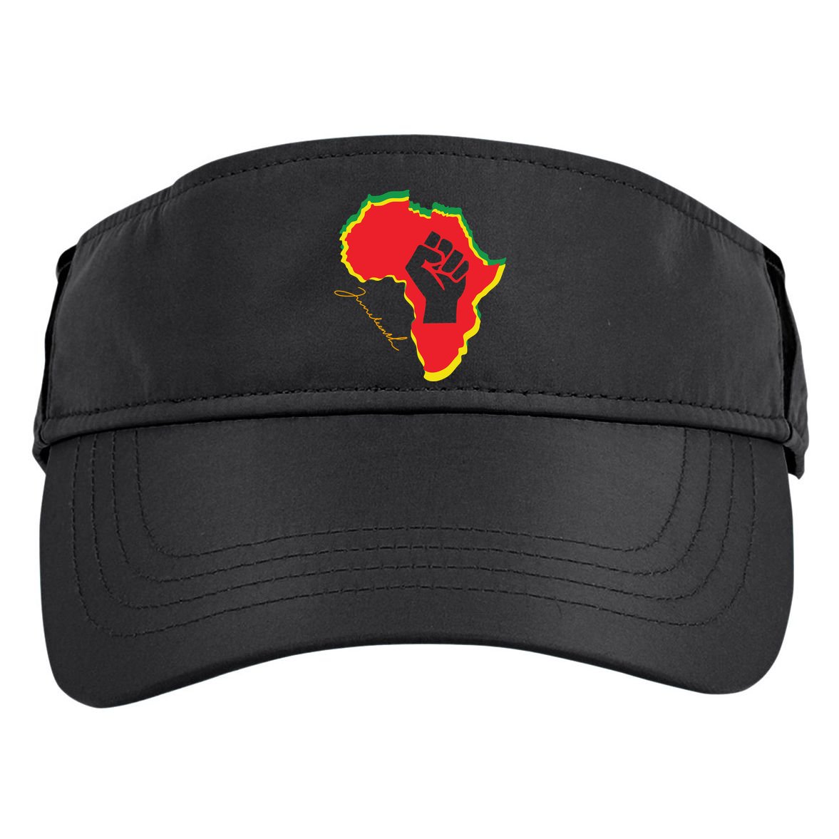 Juneteenth African American Pride Adult Drive Performance Visor