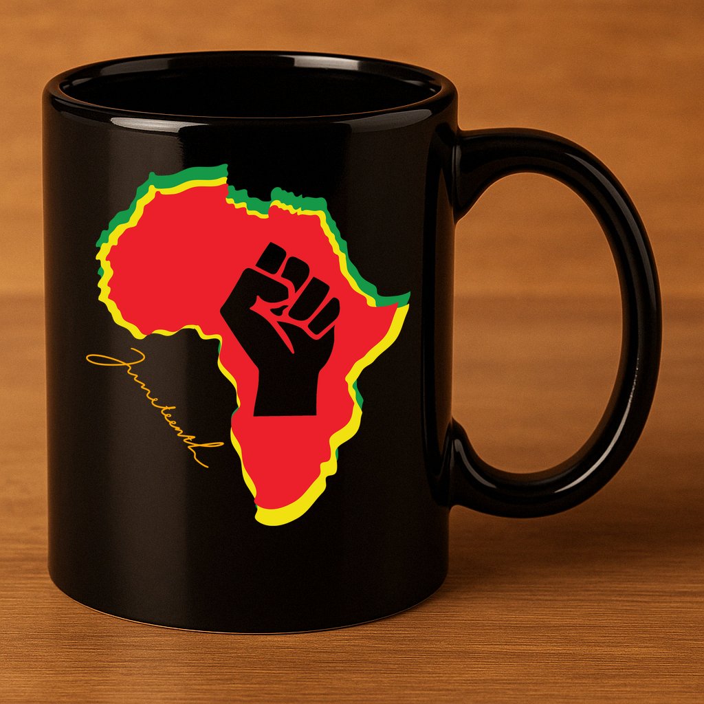 Juneteenth African American Pride 11oz C Handle Ceramic Mug