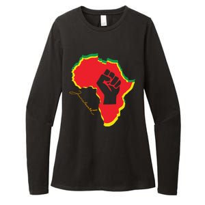 Juneteenth African American Pride Womens CVC Long Sleeve Shirt