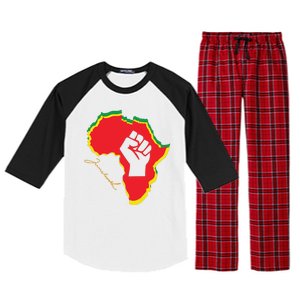 Juneteenth African American Pride Raglan Sleeve Pajama Set