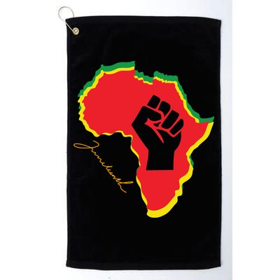 Juneteenth African American Pride Golf Towel