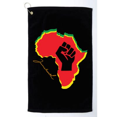 Juneteenth African American Pride Platinum Collection Golf Towel