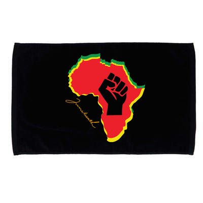 Juneteenth African American Pride Microfiber Hand Towel