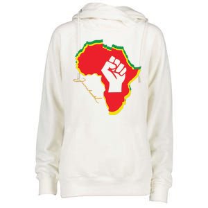 Juneteenth African American Pride Womens Funnel Neck Pullover Hood