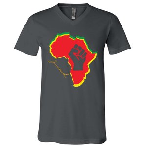 Juneteenth African American Pride V-Neck T-Shirt