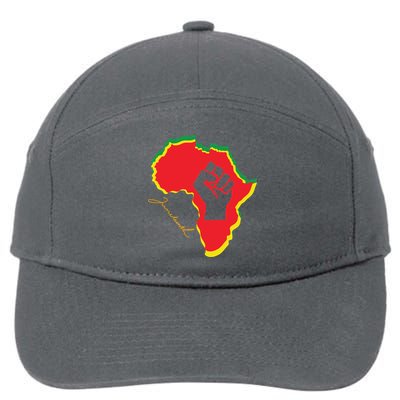 Juneteenth African American Pride 7-Panel Snapback Hat