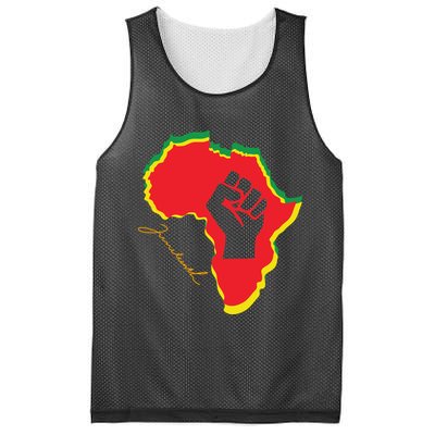 Juneteenth African American Pride Mesh Reversible Basketball Jersey Tank