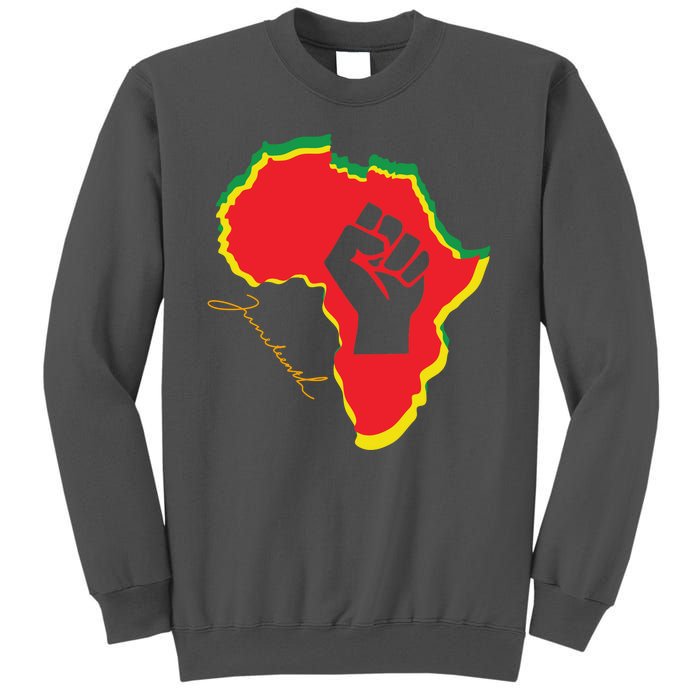 Juneteenth African American Pride Tall Sweatshirt