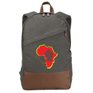 Juneteenth African American Pride Cotton Canvas Backpack