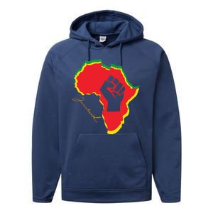 Juneteenth African American Pride Performance Fleece Hoodie