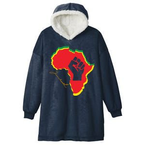 Juneteenth African American Pride Hooded Wearable Blanket